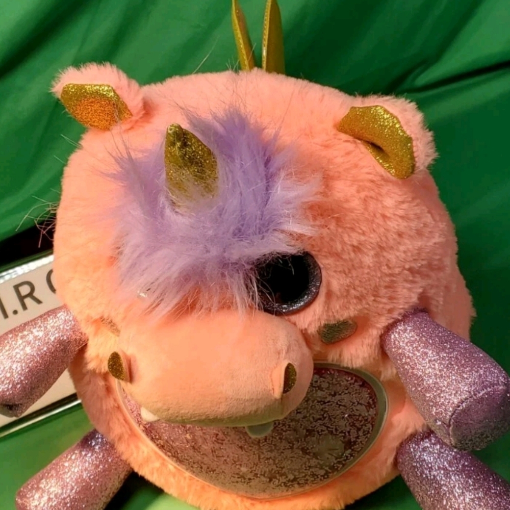 PINK HIPPO UICORN TALK RAINBOW CORN FAIRY SURPRISE  9" INCH